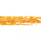 オレンジ色の色鉛筆やクレヨンのようなイラレ・アートブラシ