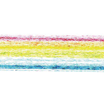虹色のざらざらした毛筆、イラレ・アートブラシ