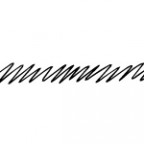 細いペンで描いた強めジグザグ　イラレ・アートブラシ