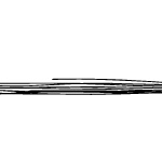 細いペンで横に数本描いたイラレ・アートブラシ