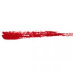 濃い赤のかすれた毛筆イラレ・アートブラシ