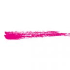 ピンク色のかすれた毛筆イラレ・アートブラシ