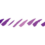 紫色のグラーデーションがかったラフな毛筆の斜線、イラレ・パターンブラシ
