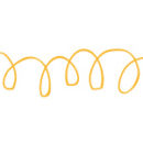 ラフにグルグルと書かれたオレンジ色の落書きイラスト イラレ・パターンブラシ