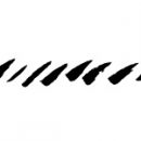 ラフな筆の斜線、イラレ・パターンブラシ